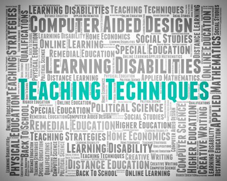 Teaching Techniques Indicates Instruct Educate And Strategies