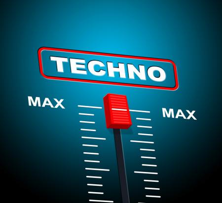 Techno Music Indicates Sound Track And Celebration