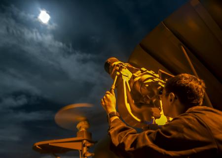 Telescope at Military Base