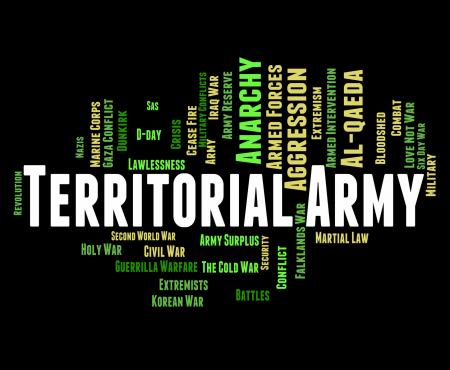 Territorial Army Means Armed Services And Tavr