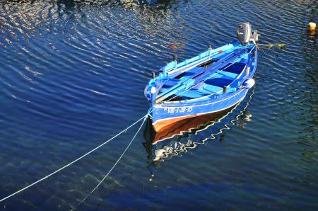 The blue boat