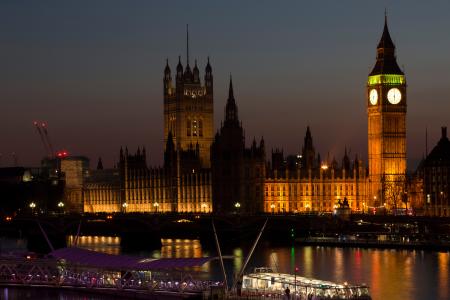 The Parliament during Nightime