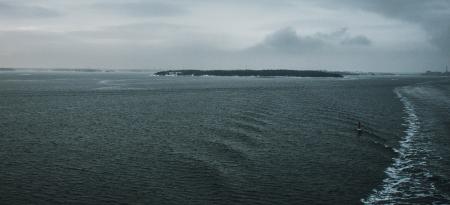 The Sea during Cloudy Day