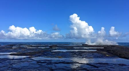 The Surf and Sky and Clouds