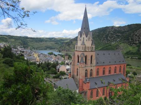 The town of Oberwesel, Germany