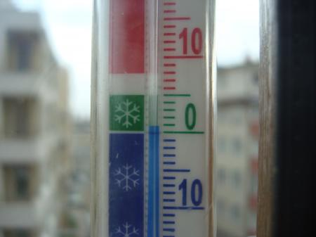 Thermometer in the winter