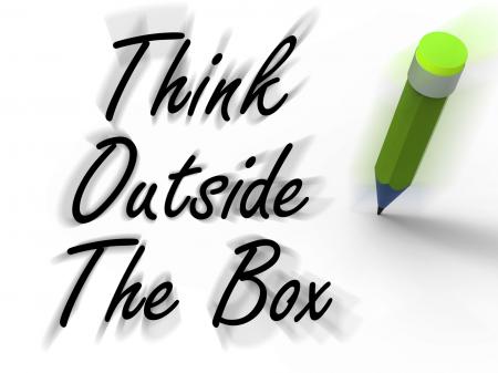 Think Outside the Box Displays Creativity and Imagination