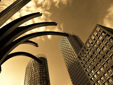 Three Concrete Buildings