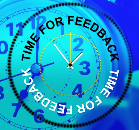 Time For Feedback Shows Response Comment And Survey