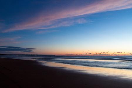 Time Lapse Photo of Seashore during Golden Hour