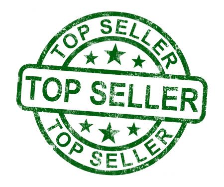 Top Seller Stamp Shows Best Services Or Products