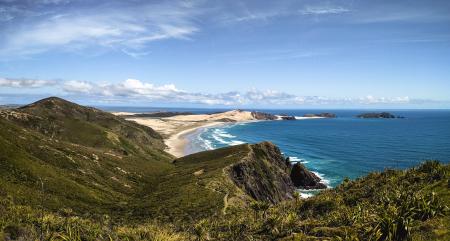 Top View of Mountain and Sea