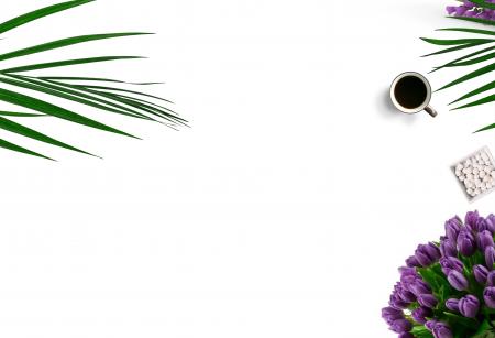 Top-view Photography of White Ceramic Mug On White Background