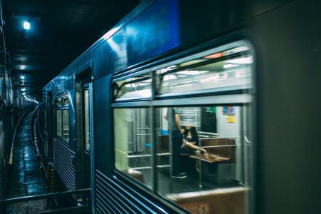 Train on Tunnel