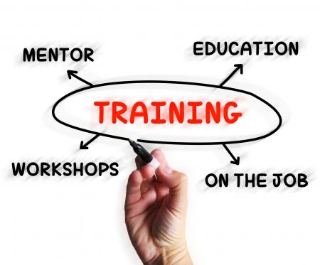 Training Diagram Displays Mentorship Education And Job Preparation