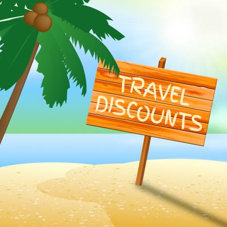 Travel Discounts Means Promo Trip 3d Illustration