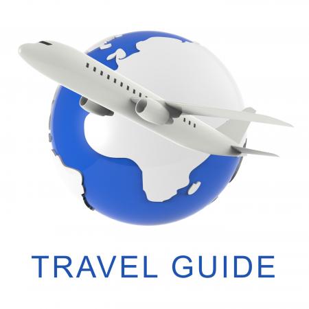 Travel Guide Means Holiday Tours 3d Rendering