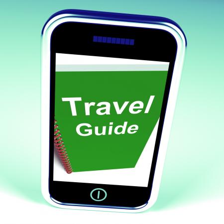 Travel Guide Phone Represents Advice on Traveling