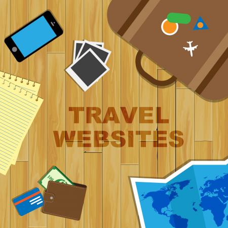 Travel Websites Indicates Tours Explore And Journey