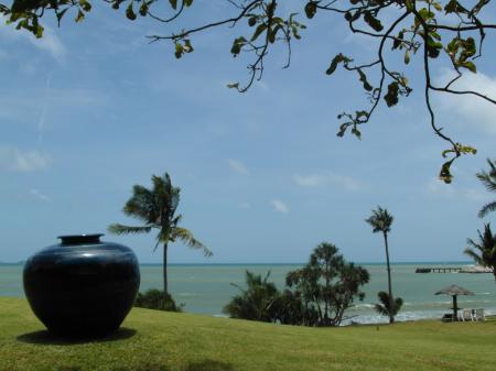 Tropical Garden by the Ocean