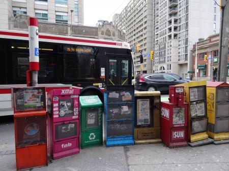 TTC bus 8174 at Sherbourne and Bloor, 2014 12 28 (2)