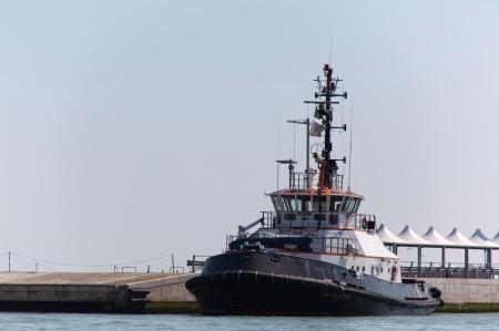 Tug boat at dock