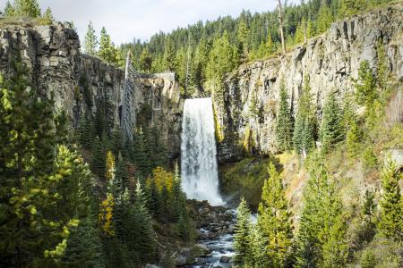 Tumalo Falls, Waterfalls, Oregon