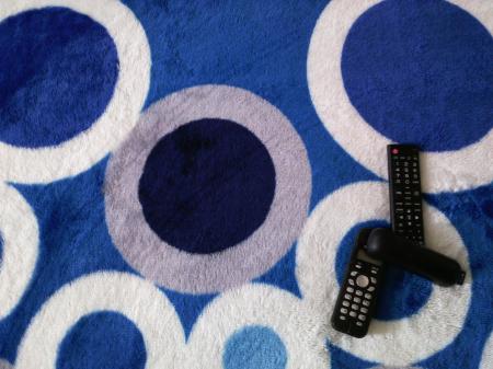 TV Remote Control and Telephone