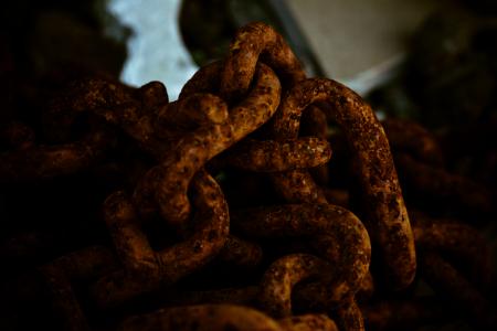 Twisted Rusty Chain