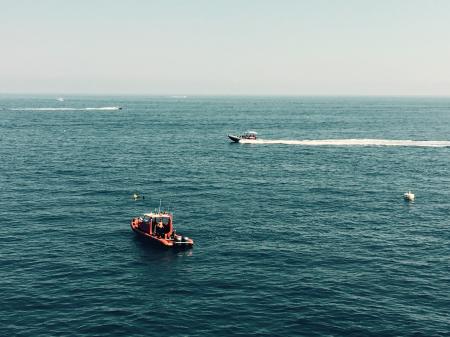 Two Boats on Calm Ocean Waters