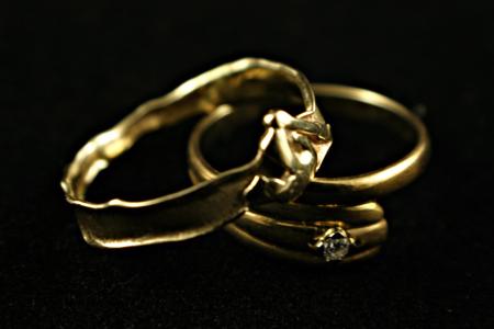 Two gold rings