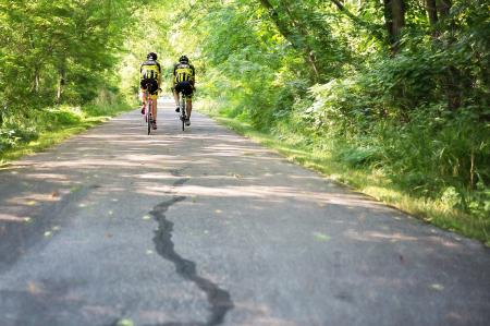 Two Men on Bicycles