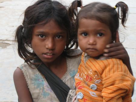 Two poor children