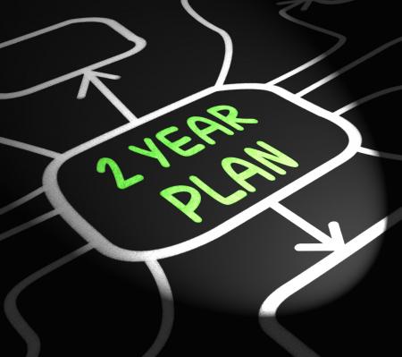 Two Year Plan Arrows Means Program For Next 2 Years