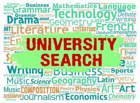 University Search Shows Educational Establishment And College