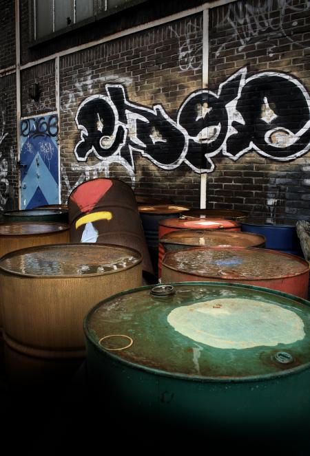 Urban oil cans/drums