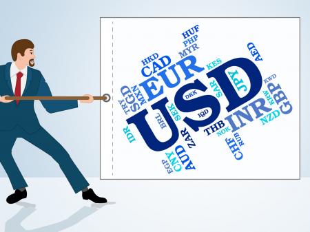 Usd Currency Means United States Dollar And Currencies