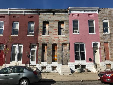 Vacant rowhouse, 2430 Brentwood Avenue, Baltimore, MD 21218