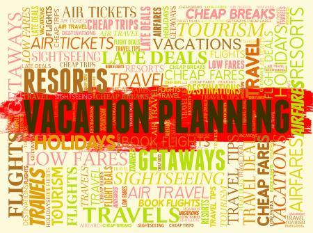 Vacation Planning Means Getaway Booking And Book