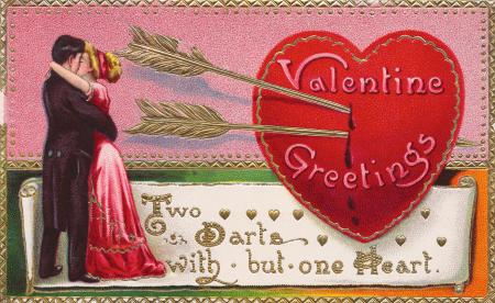 Valentine Greetings Card - Circa 1910s