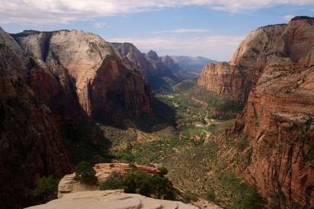 Valley Between Cliffs