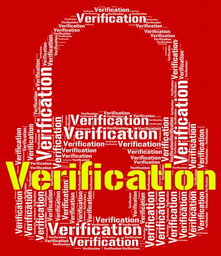 Verification Lock Indicates Guaranteed Authentic And Authenticit