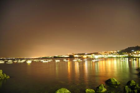 View of Aci Castello across the sea from Acitrezza Sicilia Italy Italia - Creative Commons by gnuckx