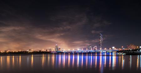 View of City at Waterfront