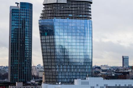 View of Skyscrapers in City