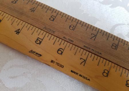 Vintage Cardboard Ruler