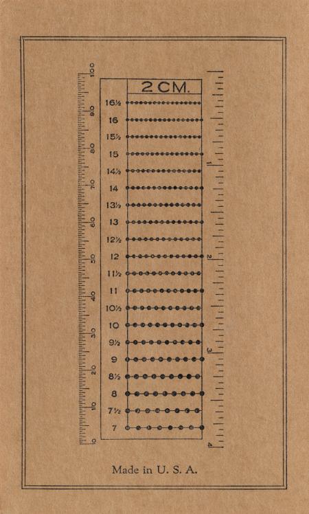 Vintage Cardboard Ruler