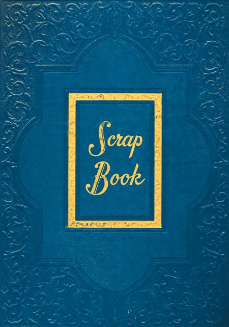 Vintage Scrapbook Cover - Blue