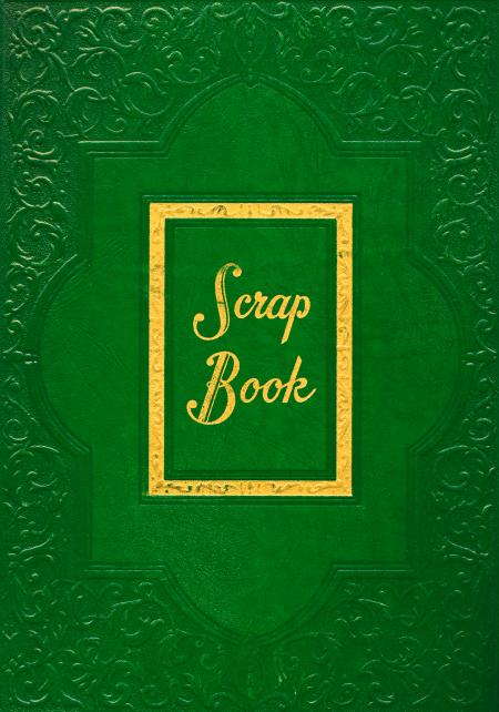 Vintage Scrapbook Cover - Green