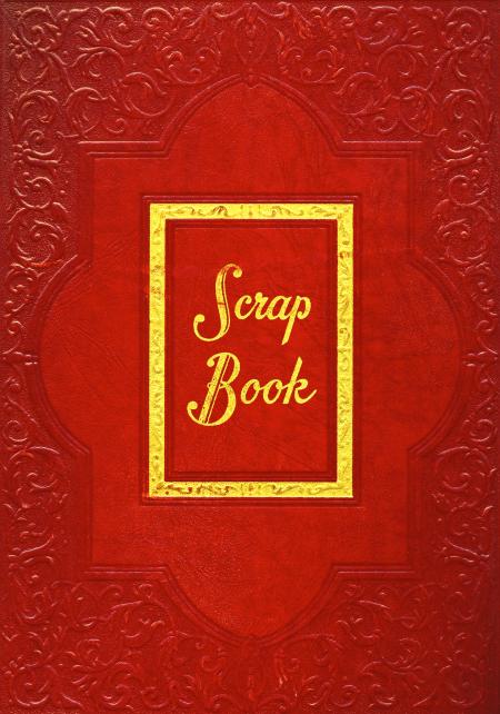 Vintage Scrapbook Cover - Red